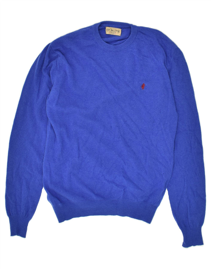 MARLBORO CLASSICS Mens Slim Fit Crew Neck Jumper Sweater XL Blue | Vintage Marlboro Classics | Thrift | Second-Hand Marlboro Classics | Used Clothing | Messina Hembry 