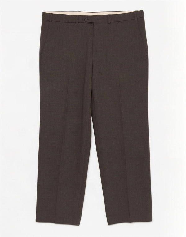 Marks & Spencer Mens Straight Suit Trousers W36 L29 Grey Polyester