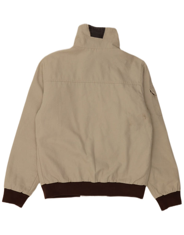 Murphy & Nye Mens Sailmakers Bomber Jacket UK 42 XL Grey Colourblock Cotton