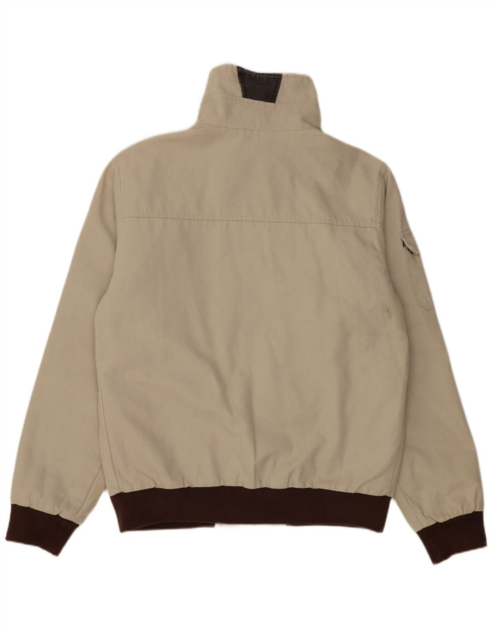 Murphy & Nye Mens Sailmakers Bomber Jacket UK 42 XL Grey Colourblock Cotton