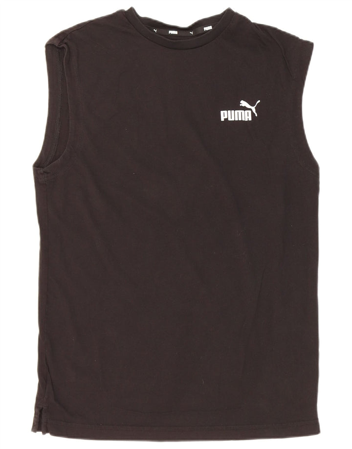 Puma Mens Vest Top Small Black Cotton