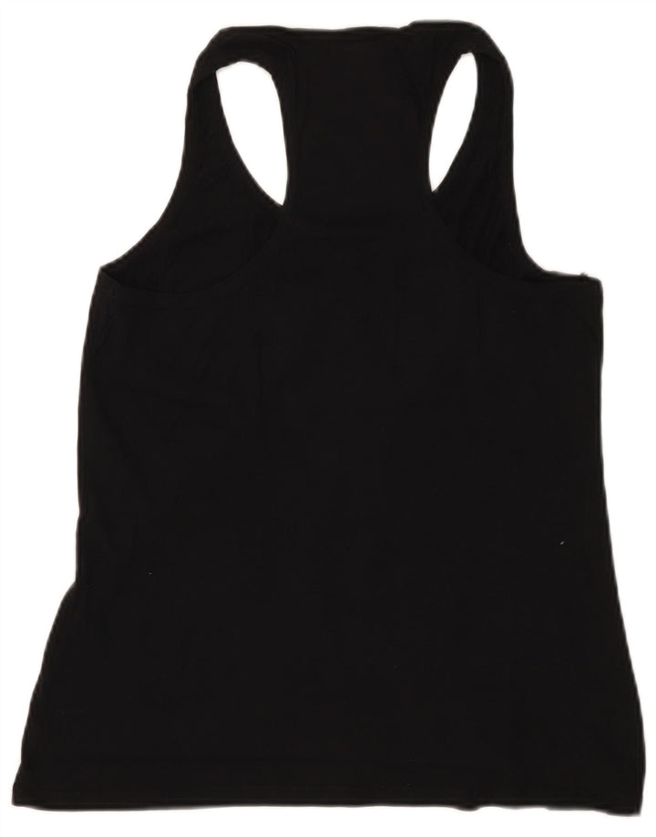 Benetton Womens Vest Top UK 12 Medium Black