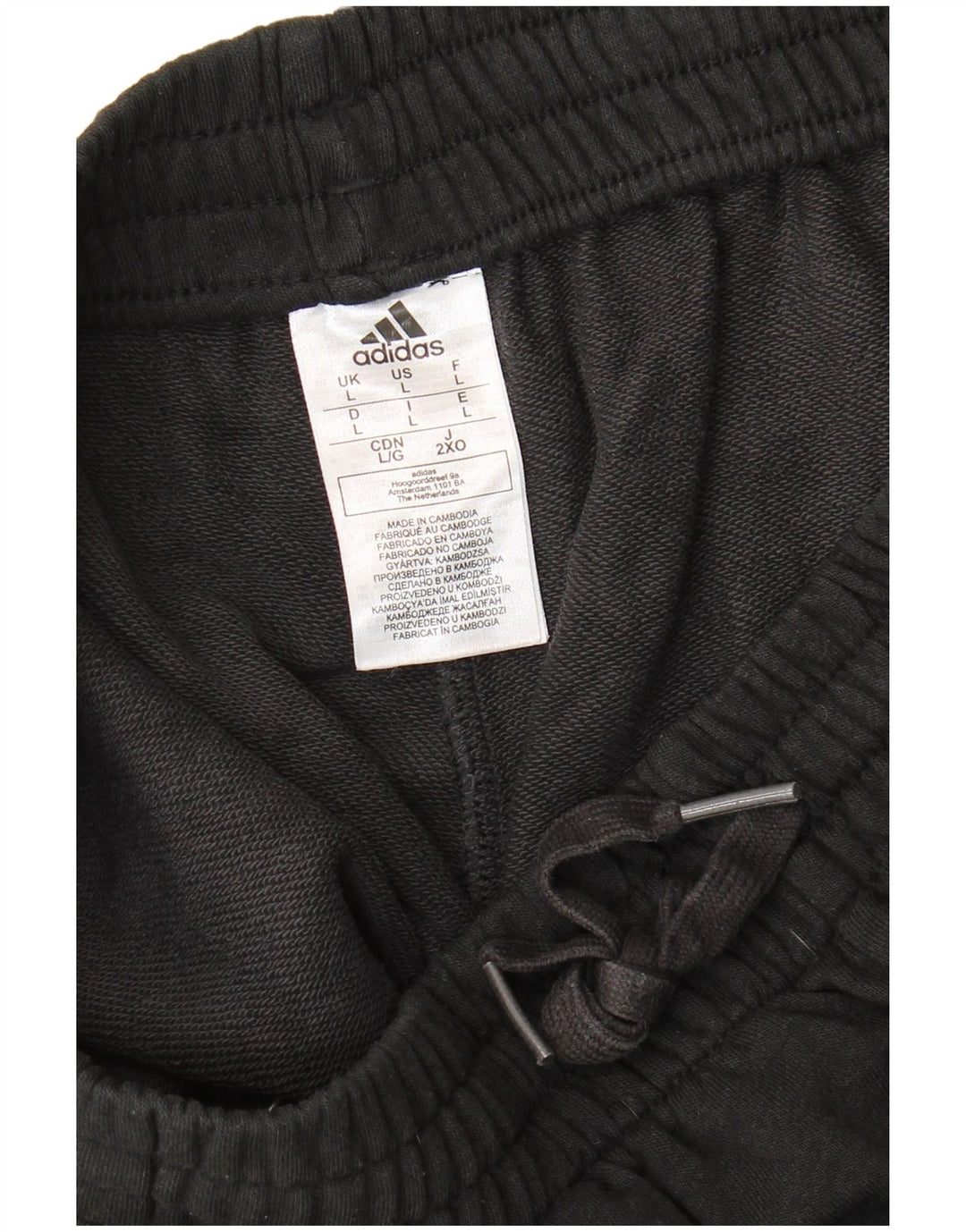 Adidas Mens Sport Shorts Large Black Cotton