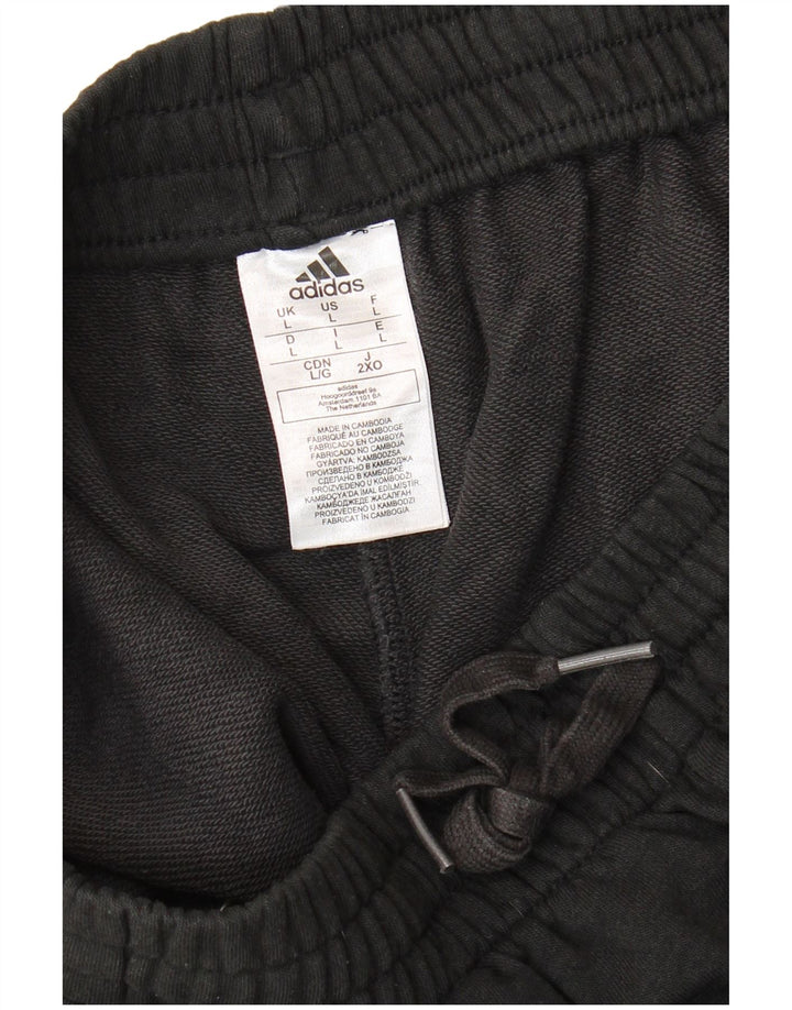 Adidas Mens Sport Shorts Large Black Cotton