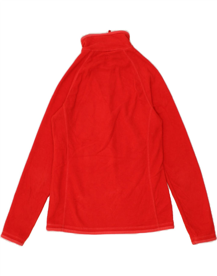 MOUNTAIN WAREHOUSE Womens Zip Neck Fleece Jumper UK 6 XS Red Polyester Vintage Mountain Warehouse and Second-Hand Mountain Warehouse from Messina Hembry 