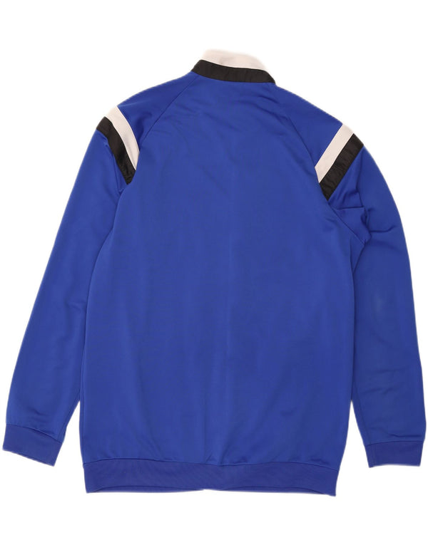 Adidas Mens Tracksuit Top Jacket Large Blue Colourblock Polyester