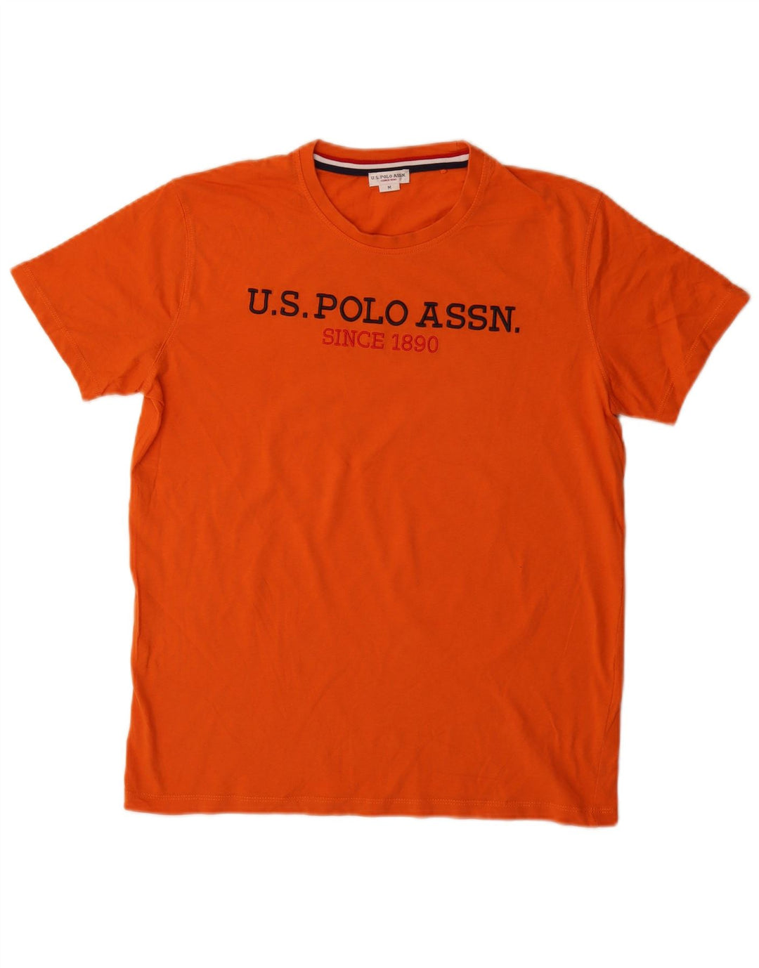 U.S. Polo Assn. Mens Graphic T-Shirt Top Medium Orange