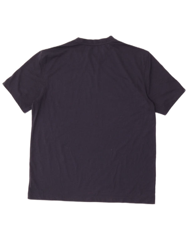 Champion Mens T-Shirt Top Large Navy Blue Polyester