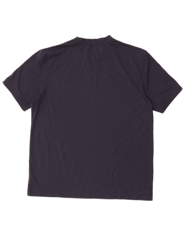 Champion Mens T-Shirt Top Large Navy Blue Polyester