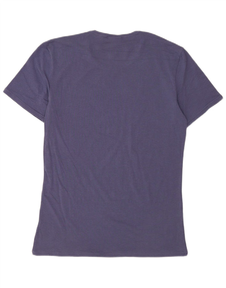 Fila Womens T-Shirt Top UK 14 Large Navy Blue