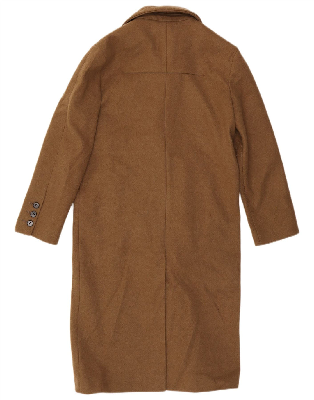 Topshop Womens Petite Oversized Double Breasted Coat UK 4 XS Brown