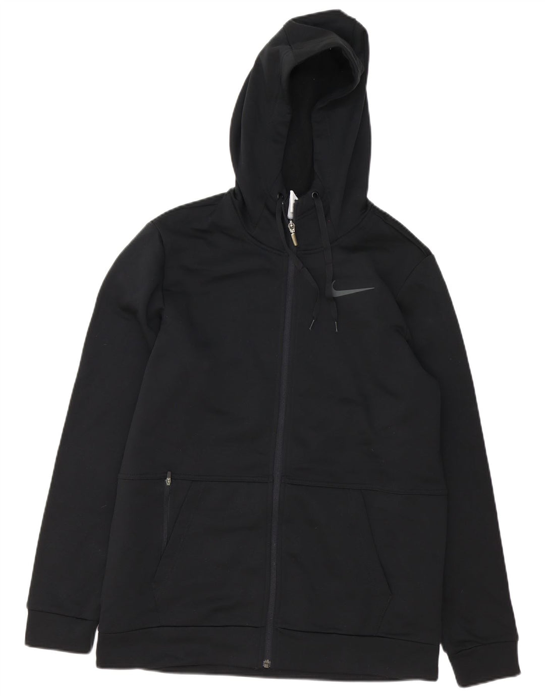 Nike Mens Therma-Fit Zip Hoodie Sweater Medium Black Polyester