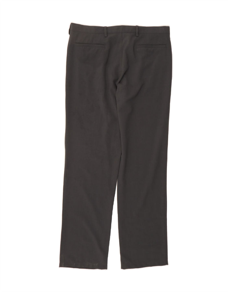 ARMANI Mens Straight Casual Trousers W40 L34 Grey Polyester Vintage Armani and Second-Hand Armani from Messina Hembry 