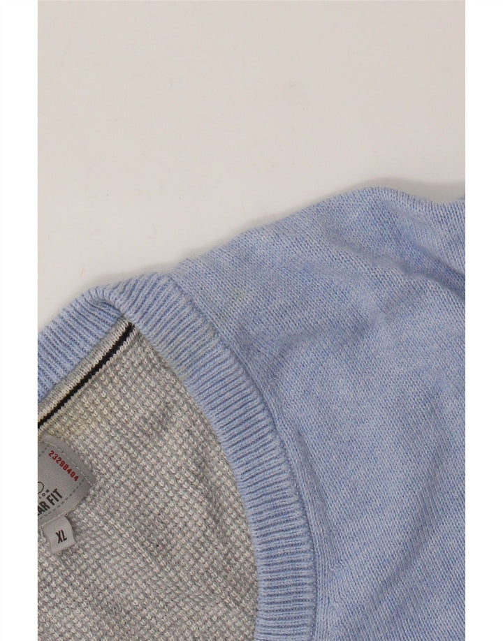 Marks & Spencer Mens Vest Tank Top XL Blue Cotton
