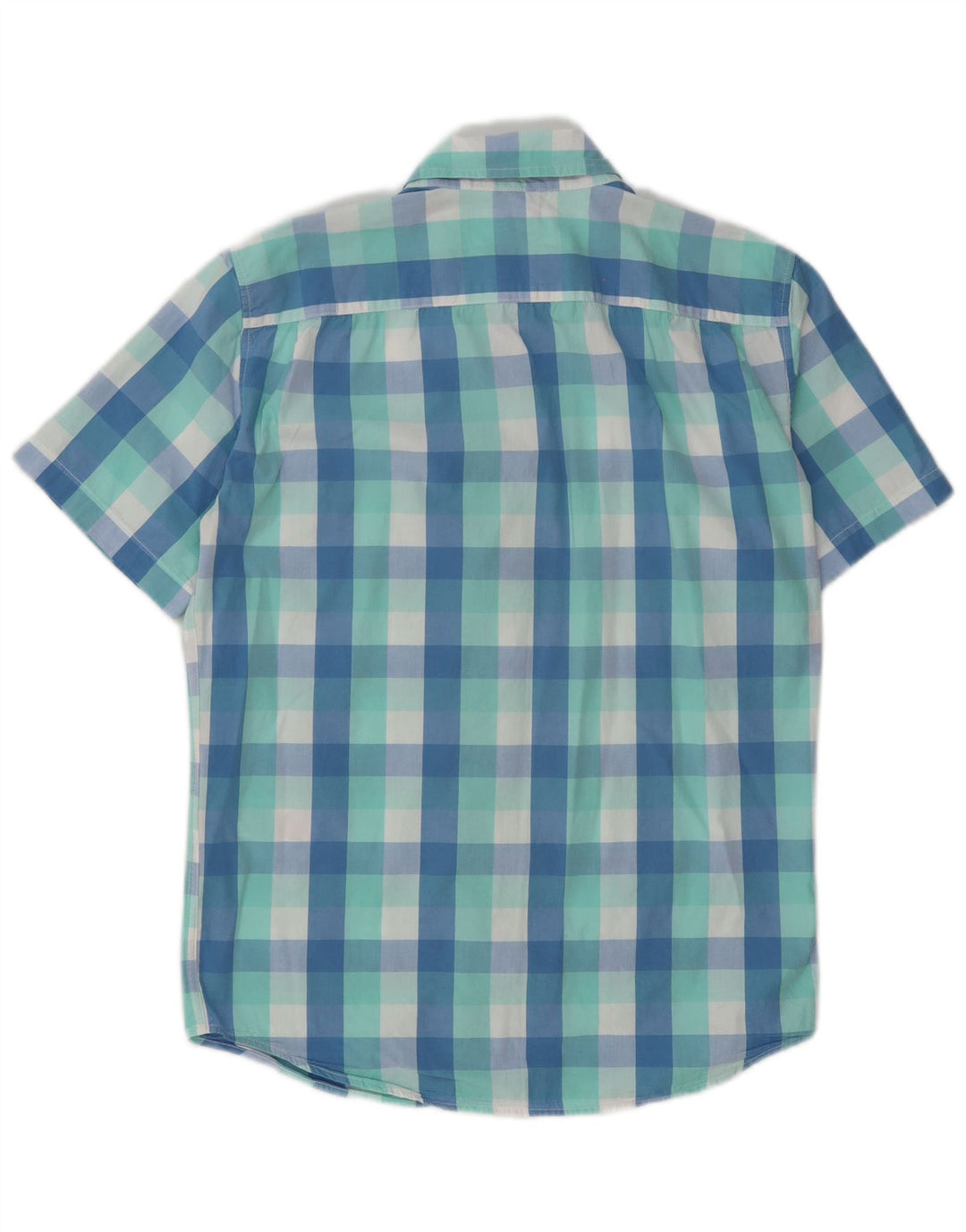Levi's Mens Standard Short Sleeve Shirt Small Blue Gingham Cotton