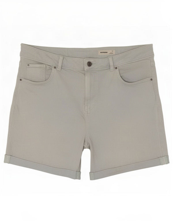 Marks & Spencer Womens Boyfriend Denim Shorts UK 14 Large W34 Blue Cotton