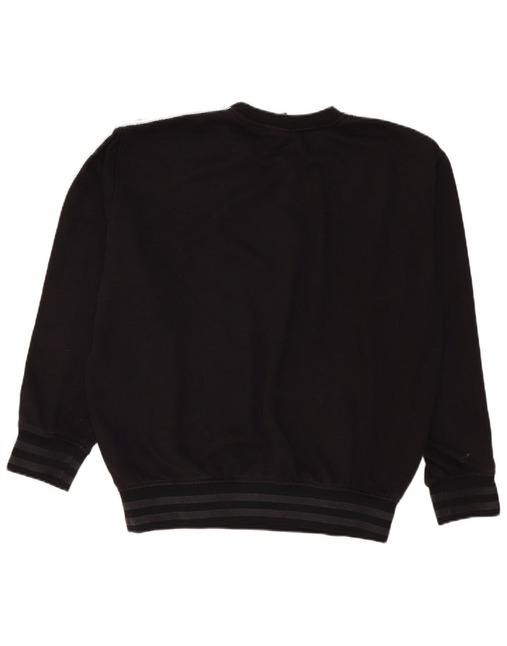 Champion Mens Graphic Sweatshirt Jumper Large Black Colourblock Cotton