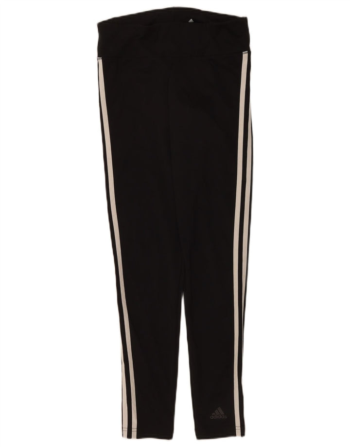 Adidas Womens Climalite Leggings UK 8/10 Small  Black Polyester