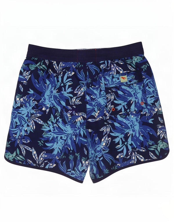 Ted Baker Mens Swimming Shorts Size 4 Large Blue Floral Polyester