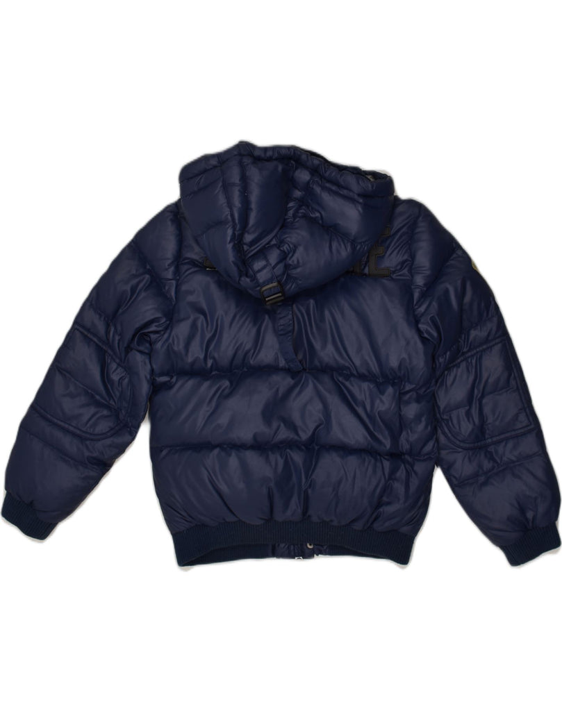 DOLOMITE Boys Hooded Padded Jacket 11-12 Years Navy Blue Polyester | Vintage Dolomite | Thrift | Second-Hand Dolomite | Used Clothing | Messina Hembry 