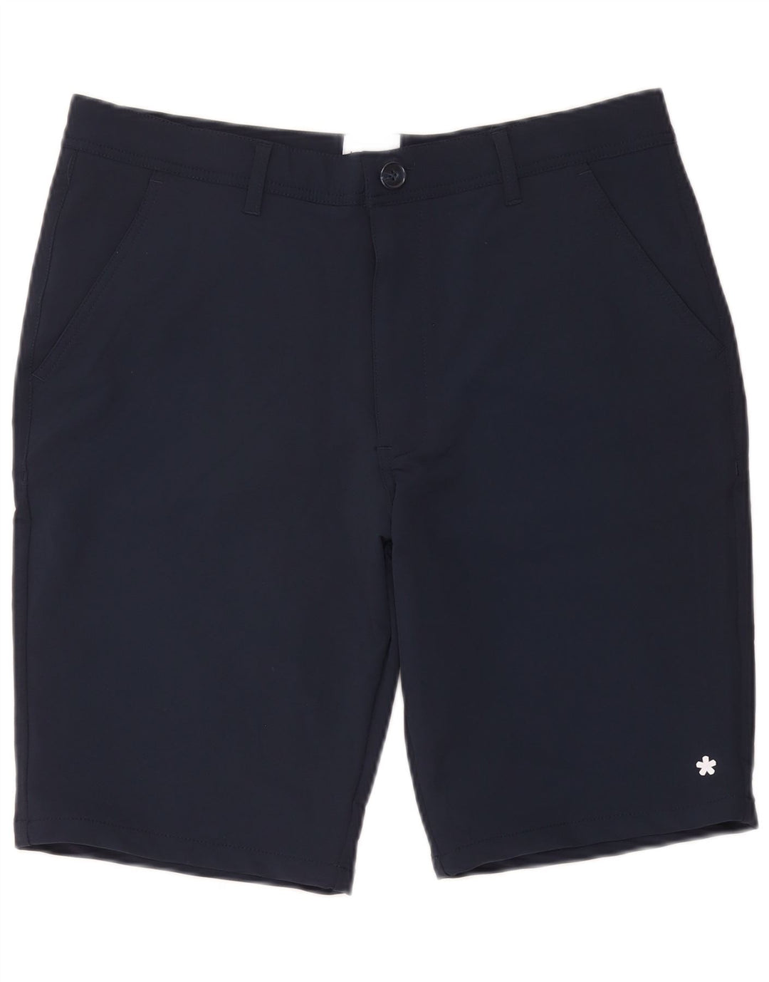 Vintage Mens Chino Shorts XL W38 Navy Blue Nylon