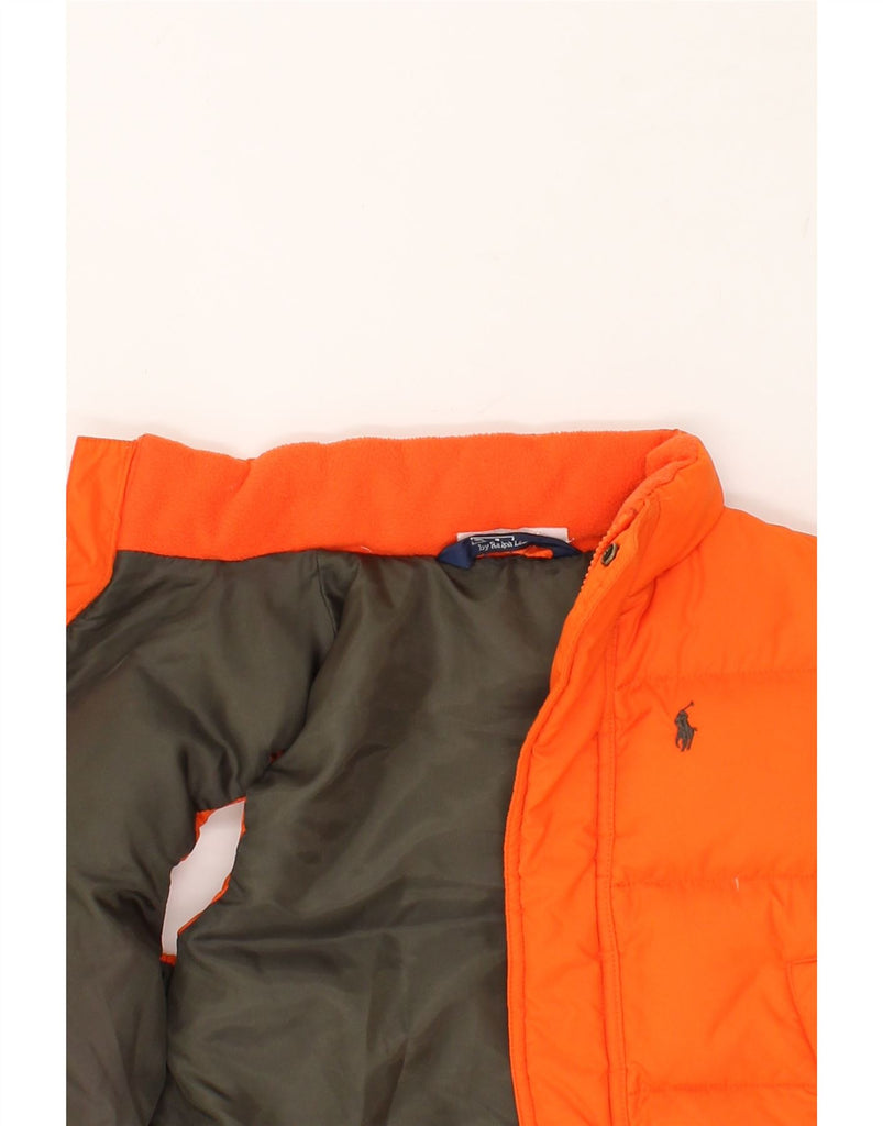 POLO RALPH LAUREN Boys Padded Gilet 5-6 Years Orange | Vintage Polo Ralph Lauren | Thrift | Second-Hand Polo Ralph Lauren | Used Clothing | Messina Hembry 