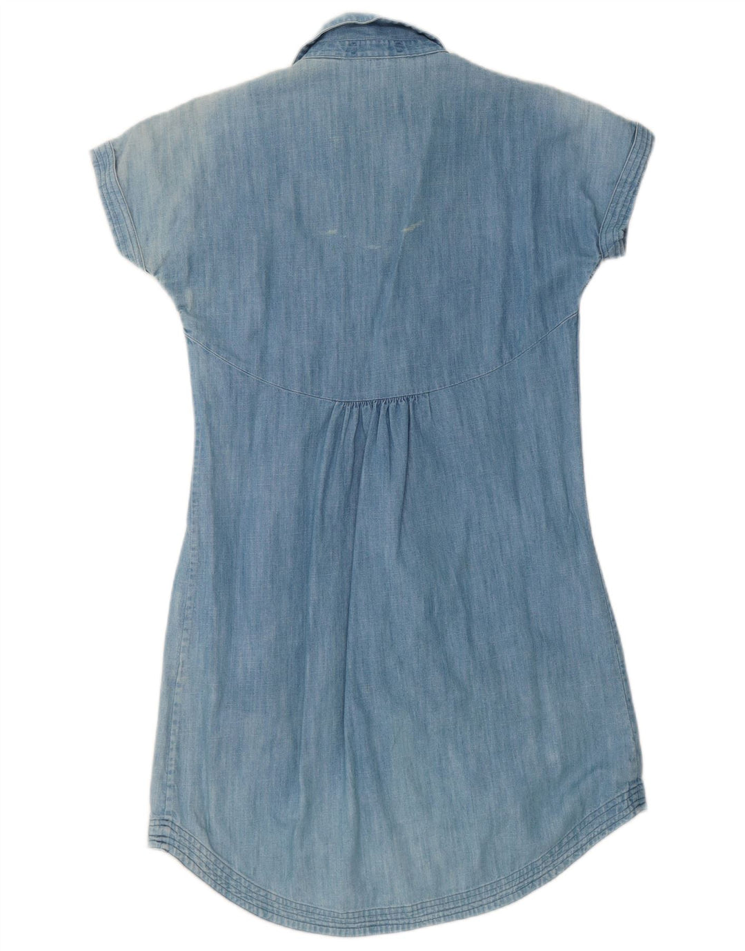 Fat Face Womens Denim Dress UK 12 Medium Blue Cotton