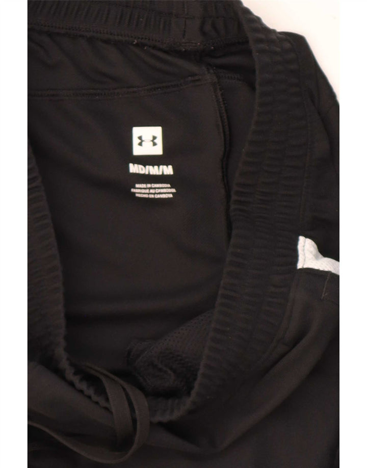 Under Armour Mens Tracksuit Trousers Medium Black Colourblock