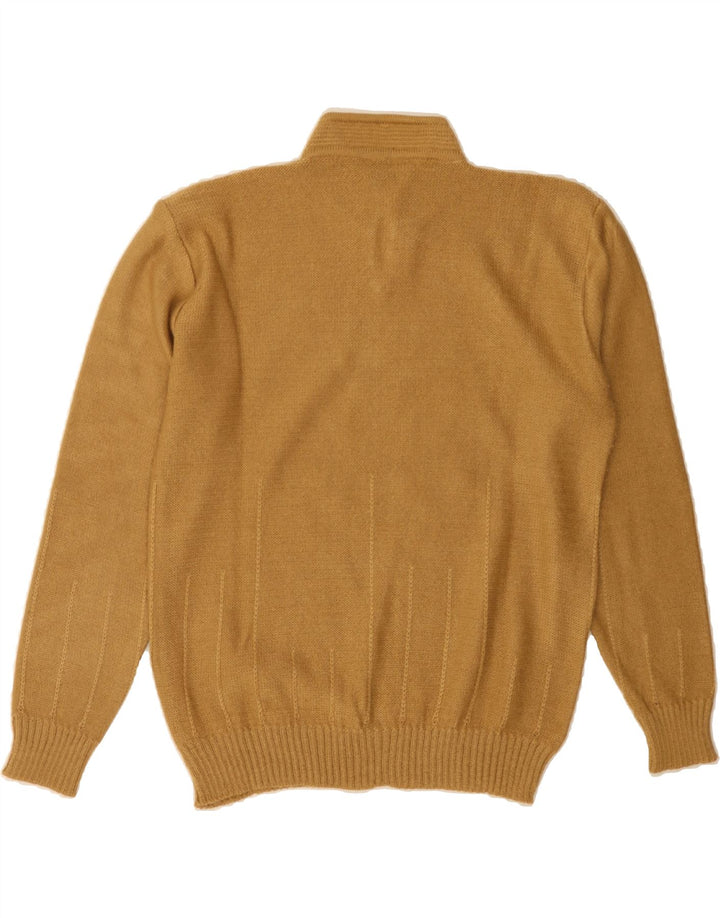 ERREDI Womens Turtle Neck Jumper Sweater UK 14 Medium Brown Cotton Vintage Erredi and Second-Hand Erredi from Messina Hembry 