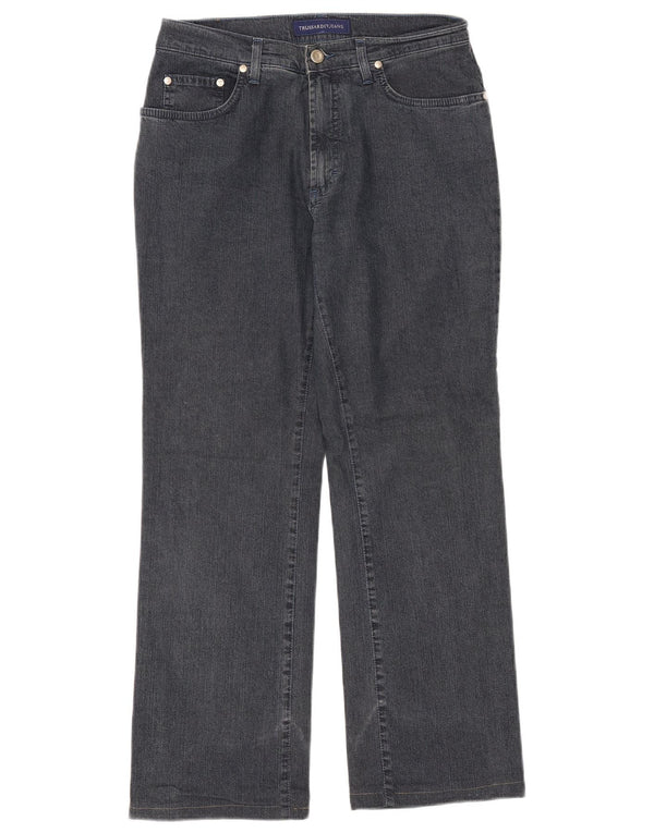 Trussardi Womens Straight Jeans W29 L28 Navy Blue Cotton