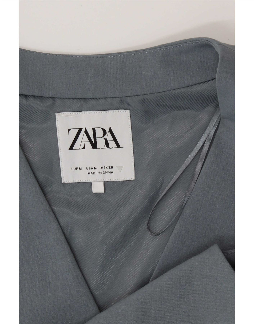 Zara Womens Waistcoat UK 12 Medium Grey Polyester