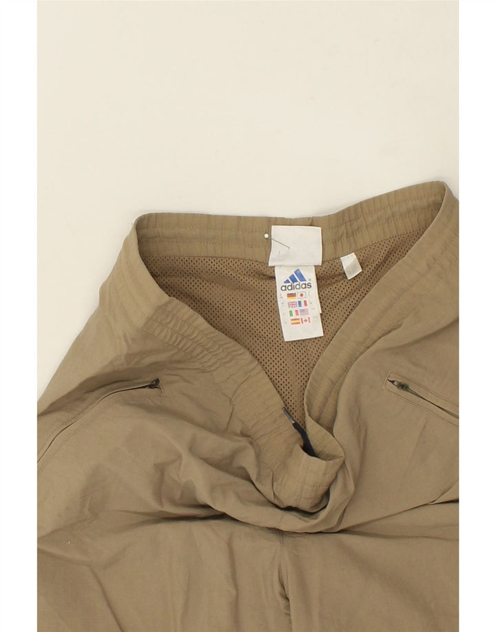 ADIDAS Womens Tracksuit Trousers UK 10 Small Beige Polyester Vintage Adidas and Second-Hand Adidas from Messina Hembry 