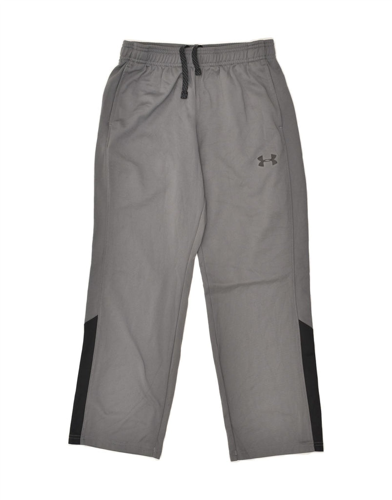 UNDER ARMOUR Boys Tracksuit Trousers 10-11 Years Medium Grey Colourblock | Vintage Under Armour | Thrift | Second-Hand Under Armour | Used Clothing | Messina Hembry 