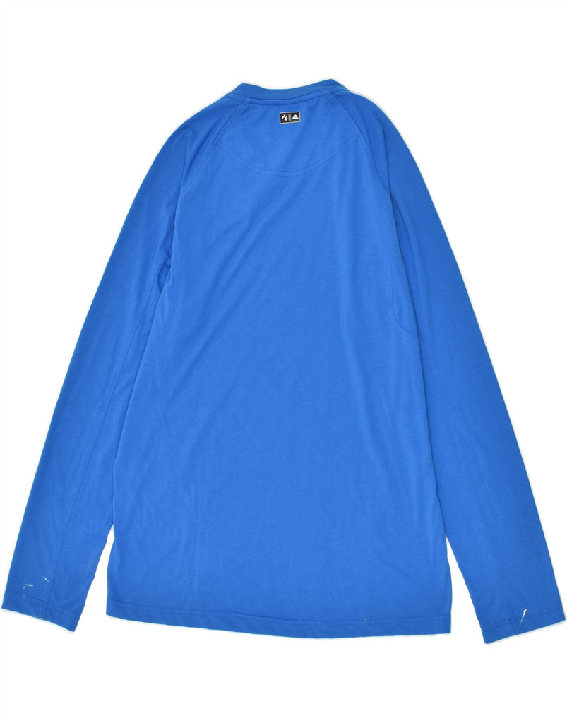 ADIDAS Mens Graphic Top Long Sleeve UK 40/42 Medium Blue | Vintage Adidas | Thrift | Second-Hand Adidas | Used Clothing | Messina Hembry 