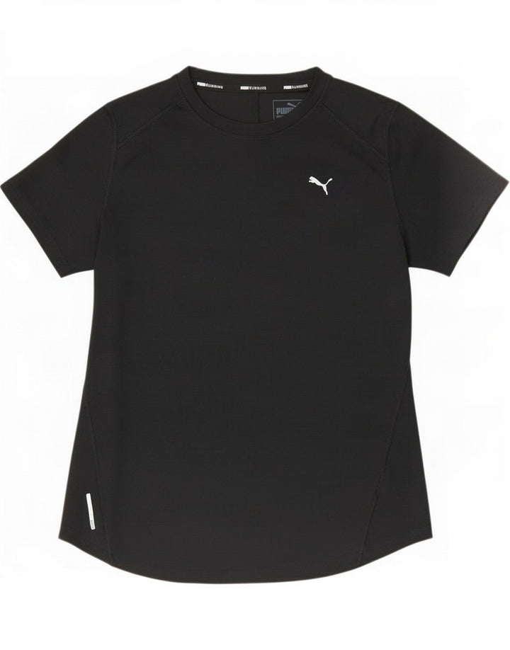 Puma Womens T-Shirt Top UK 14 Large Black Polyester