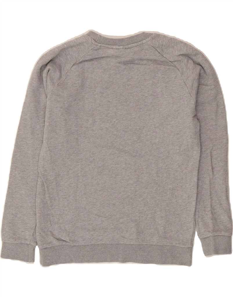 ADIDAS Mens Loose Fit Graphic Sweatshirt Jumper XS Grey Cotton Vintage Adidas and Second-Hand Adidas from Messina Hembry 