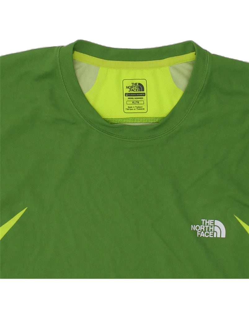 THE NORTH FACE Mens T-Shirt Top XL Green Polyester | Vintage The North Face | Thrift | Second-Hand The North Face | Used Clothing | Messina Hembry 