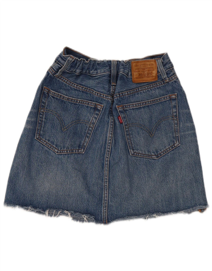 LEVI'S Womens Mini Denim Skirt W28 Medium  Blue