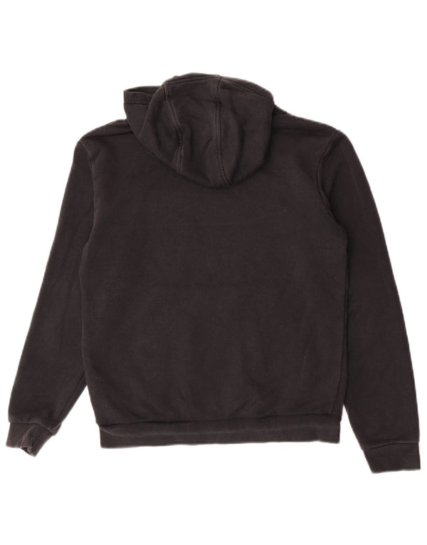 Adidas Boys Graphic Hoodie Jumper 11-12 Years Black Cotton