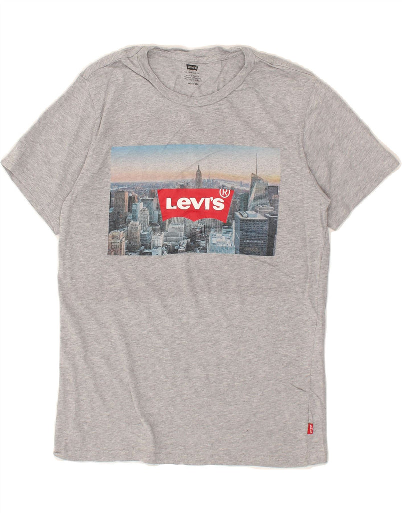 LEVI'S Mens Graphic T-Shirt Top XS Grey Cotton | Vintage Levi's | Thrift | Second-Hand Levi's | Used Clothing | Messina Hembry 