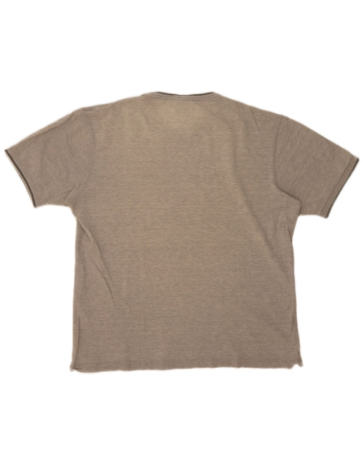 Lacoste Mens T-Shirt Top Size 5 Large Grey Flecked Cotton
