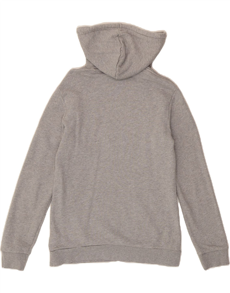 ADIDAS Mens Graphic Hoodie Jumper XS Grey Cotton Vintage Adidas and Second-Hand Adidas from Messina Hembry 