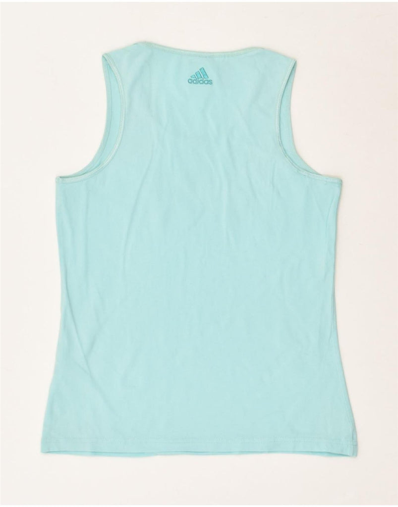 ADIDAS Girls Graphic Vest Top 13-14 Years Turquoise | Vintage Adidas | Thrift | Second-Hand Adidas | Used Clothing | Messina Hembry 