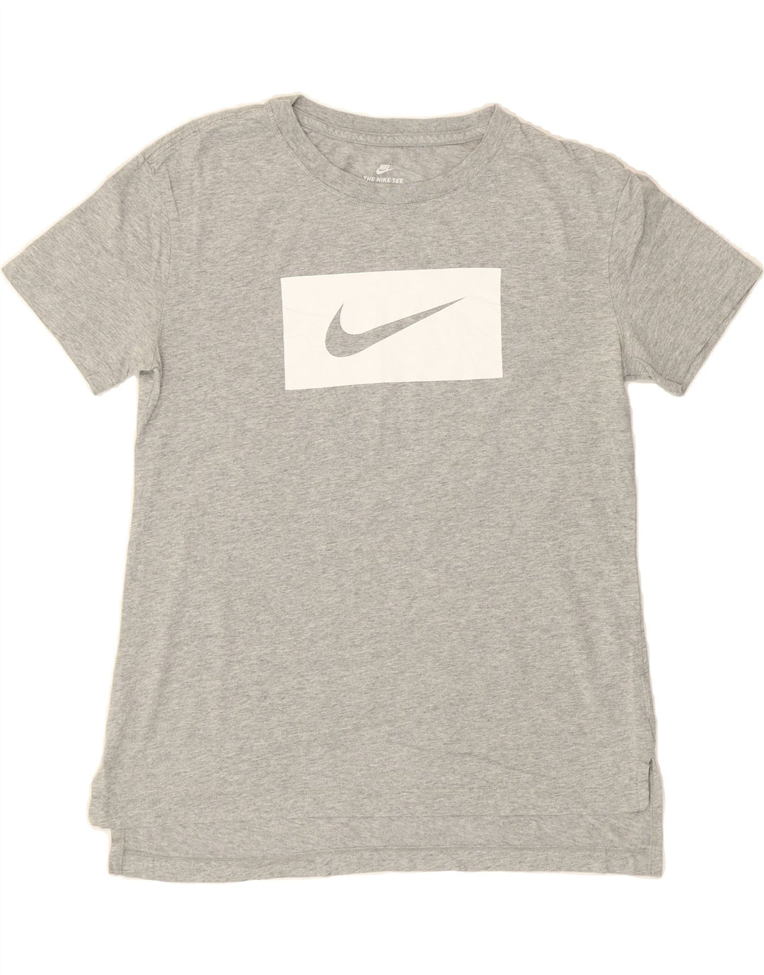 NIKE Womens Graphic T-Shirt Top UK 10 Small Grey Cotton Vintage Nike and Second-Hand Nike from Messina Hembry 