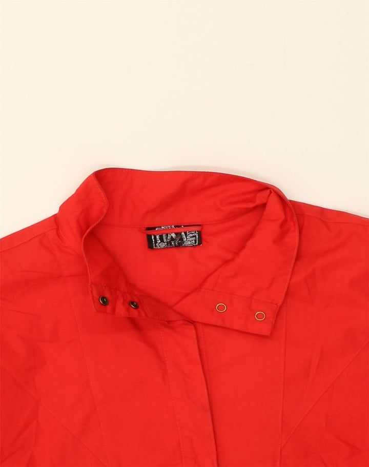 VINTAGE Womens Bomber Jacket UK 18 XL Red Polyester | Vintage Vintage | Thrift | Second-Hand Vintage | Used Clothing | Messina Hembry 