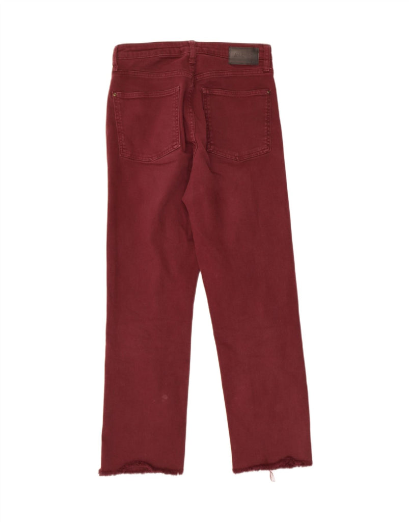 DESIGUAL Womens Straight Jeans EU 40 Medium W30 L27 Burgundy Cotton Vintage Desigual and Second-Hand Desigual from Messina Hembry 