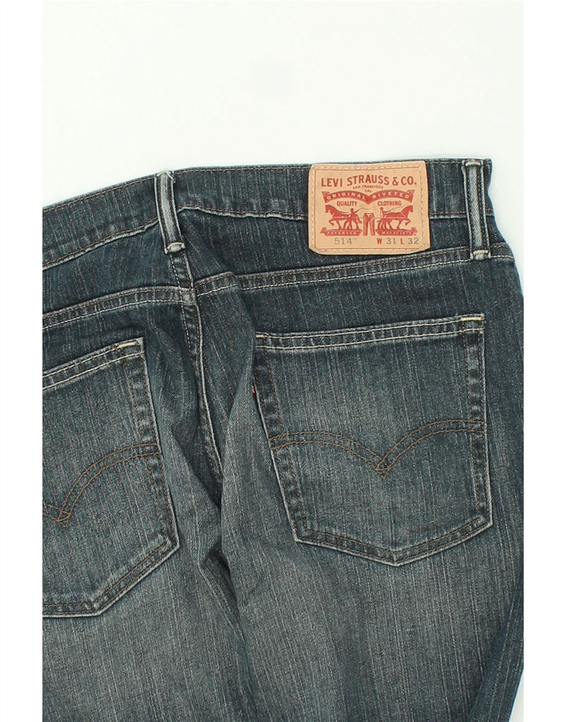 LEVI'S Mens 514 Straight Jeans W31 L32 Blue Cotton | Vintage Levi's | Thrift | Second-Hand Levi's | Used Clothing | Messina Hembry 