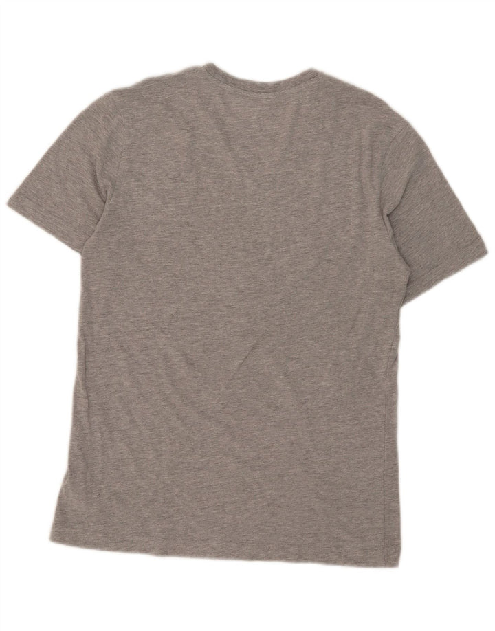 Chaps Womens T-Shirt Top UK 10 Small Grey Flecked Cotton