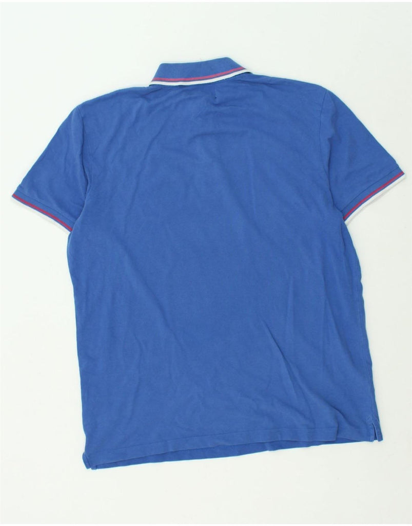 DIADORA Mens Slim Polo Shirt XL Blue Cotton | Vintage Diadora | Thrift | Second-Hand Diadora | Used Clothing | Messina Hembry 