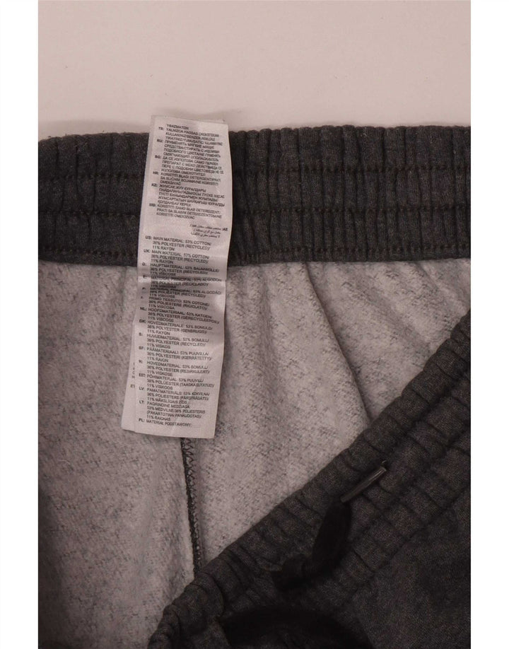 Adidas Mens Tracksuit Trousers Joggers Large Grey Cotton